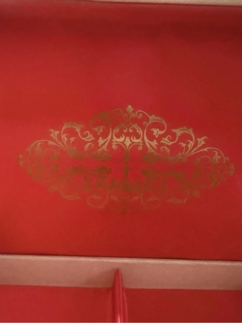 MCM Vintage Jewelry Box 1950s-1960s Red Interior Star Design